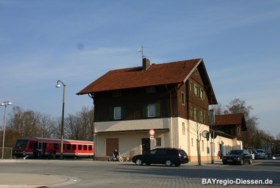 Der Dießener Bahnhof